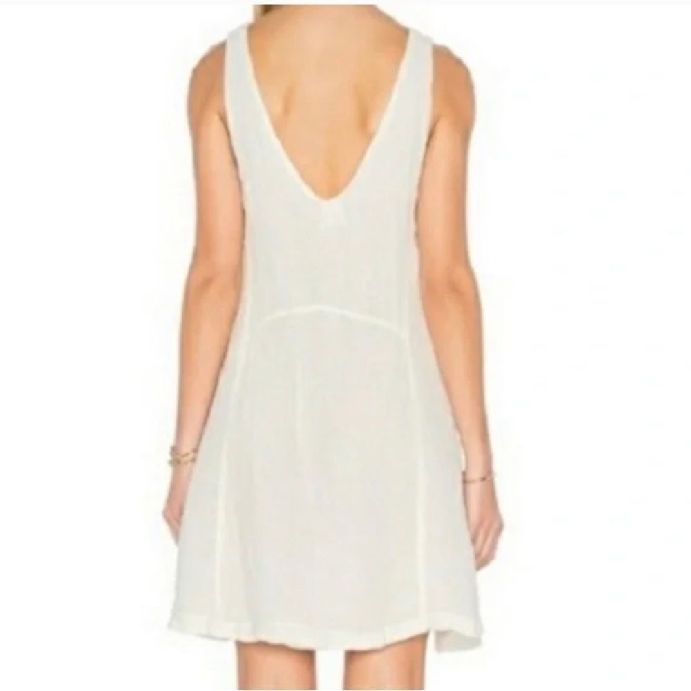 Free People Swing Dress Boho Linen Cargo Pocket Womens Size Extra Small